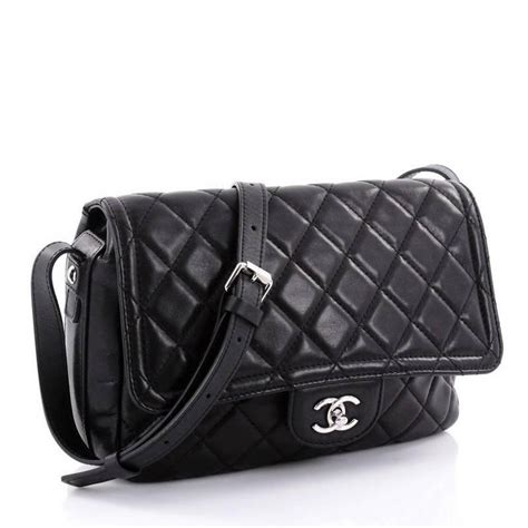 chanel flap messenger bag|chanel full flap bag.